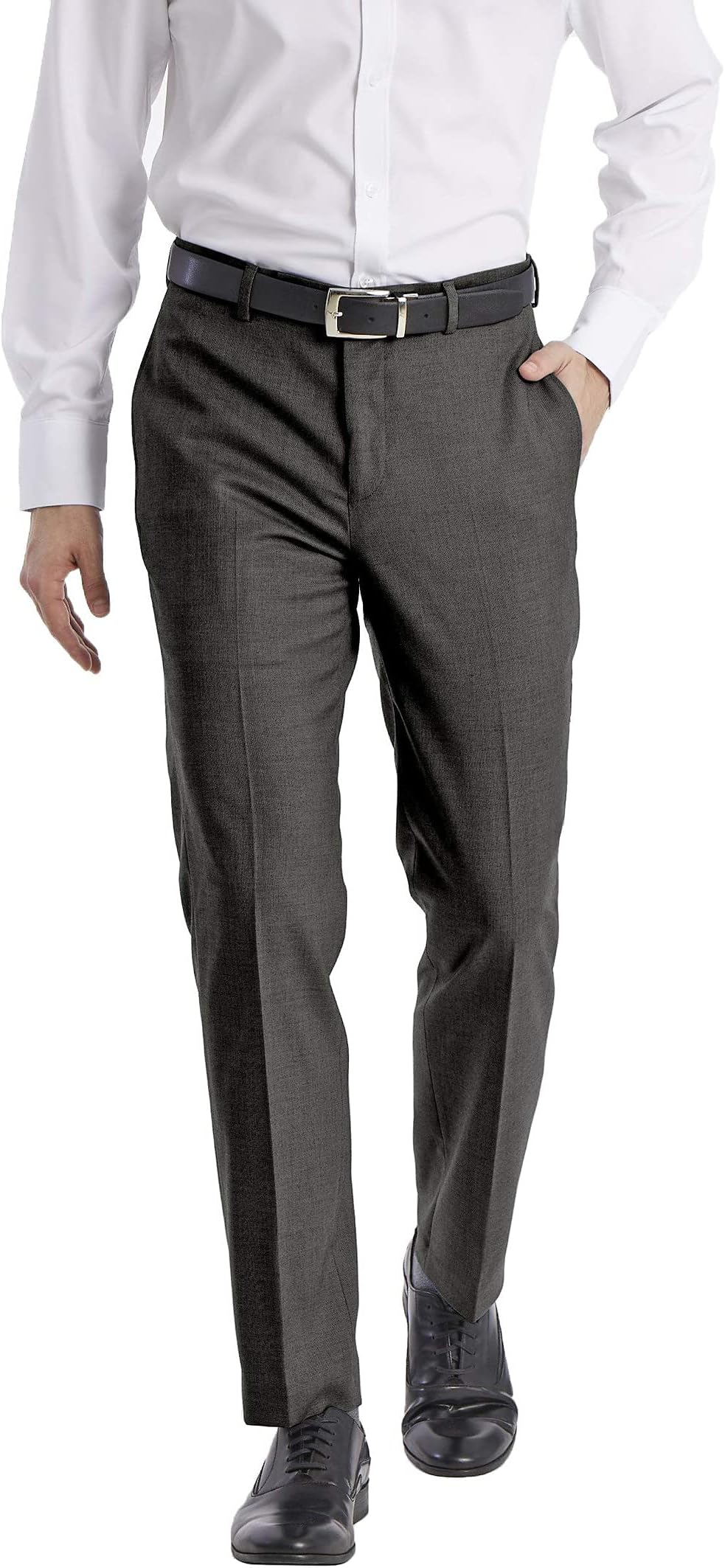 Calvin Klein Men's Slim Fit Dress Pants, Gray