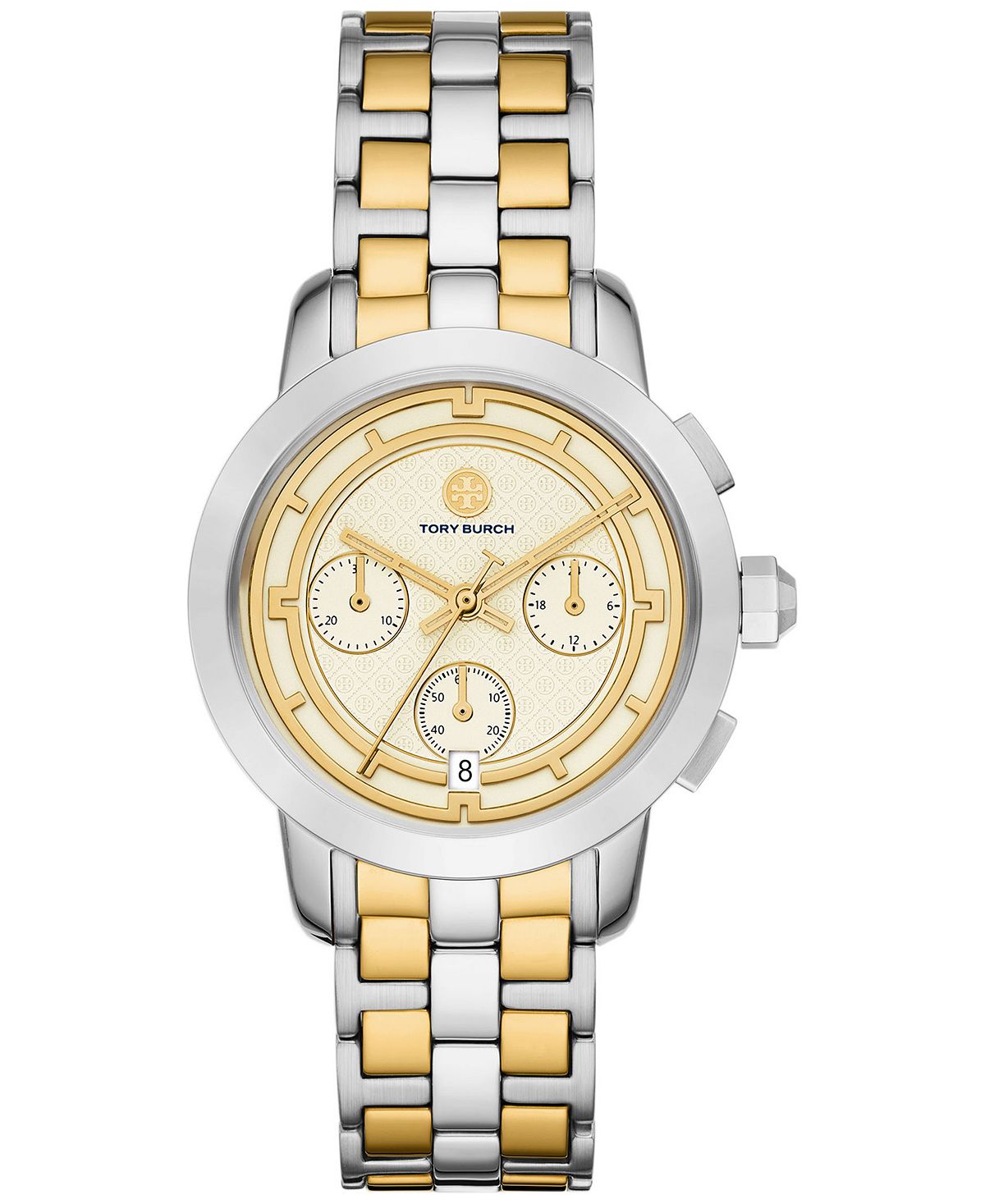 Tory Burch Women's Two Tone Stainless Steel Chronograph Bracelet Watch 37mm