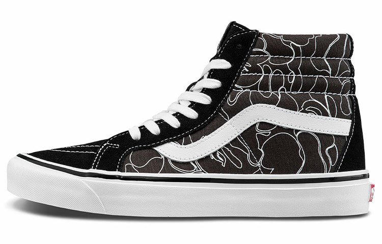 A Bathing Ape x Vans SK8 HI 38 DX sneakers, black, white