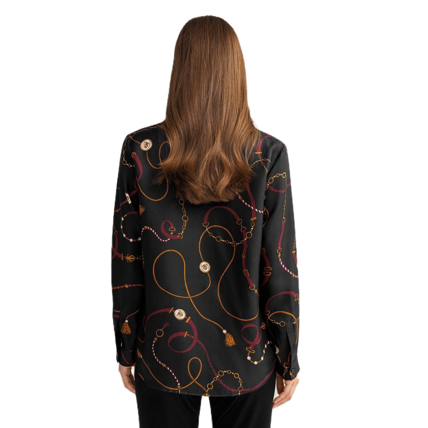 LILYSILK Louisville Print Silk Shirt for Women Lilysilk