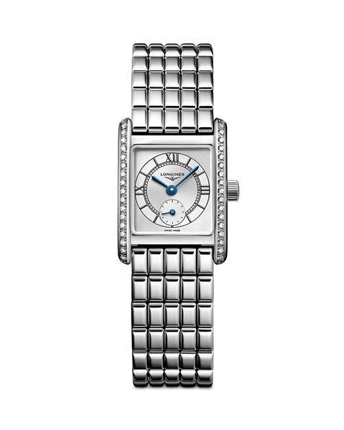 DolceVita Diamond mini watch, 21.5 x 29 mm Longines, Silver