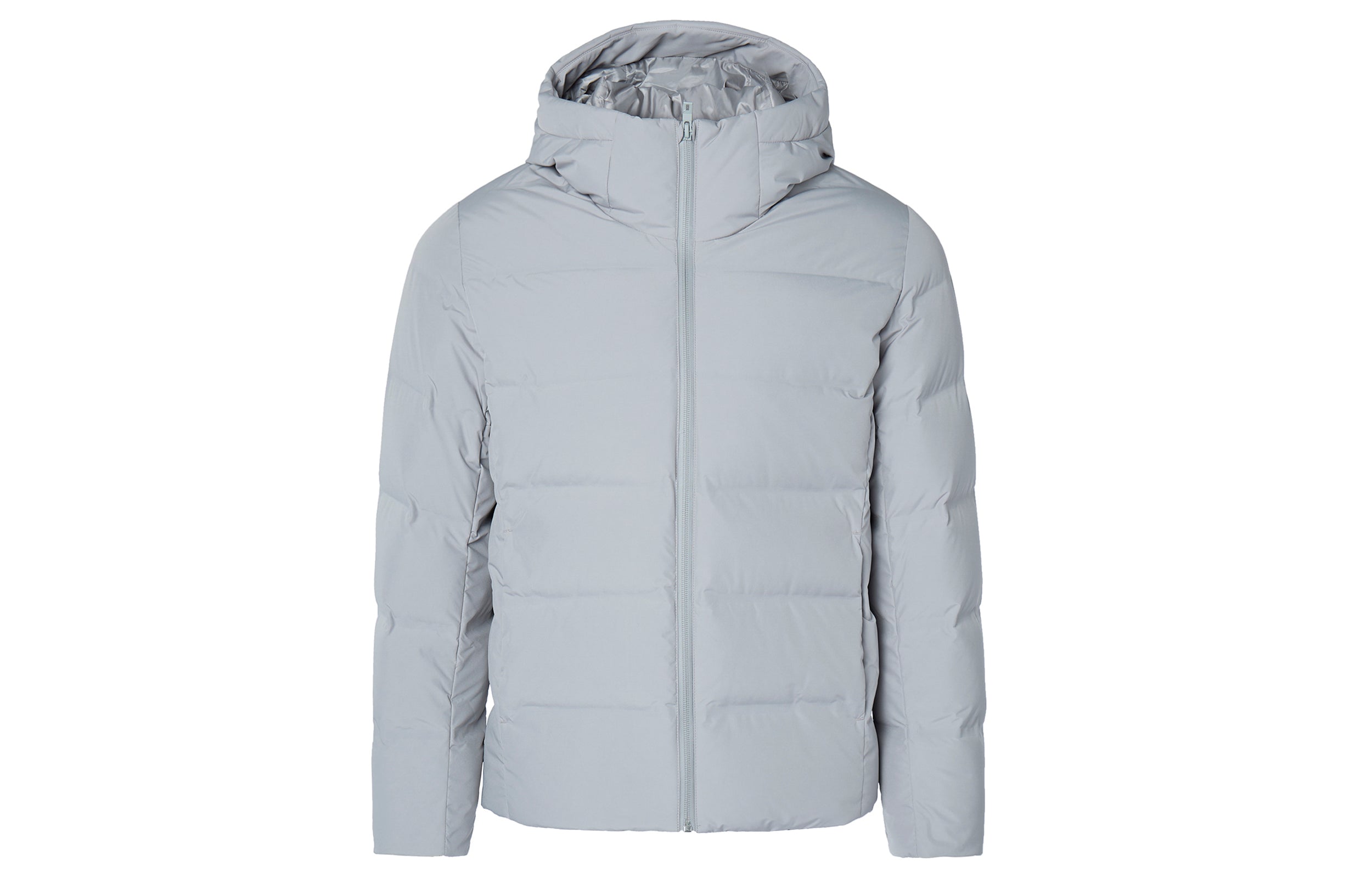 Men's down jacket gray Uniqlo, gray