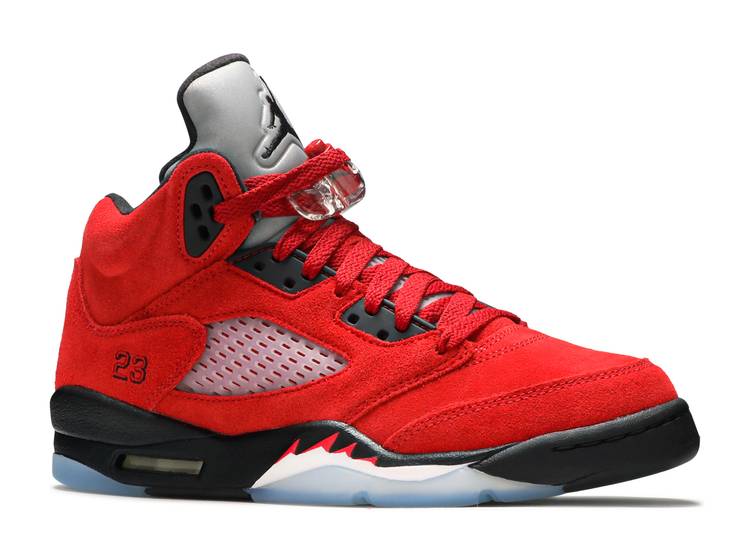 حذاء رياضي AIR JORDAN 5 RETRO GS 'RAGING BULL' 2021، أحمر