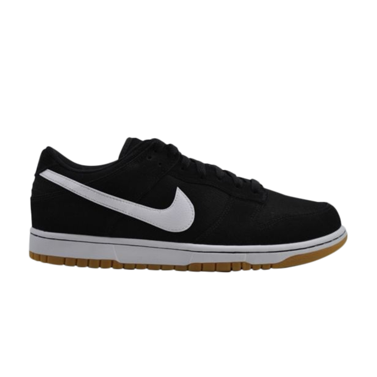 Nike Dunk Low Canvas 'Black' Sneakers, Black