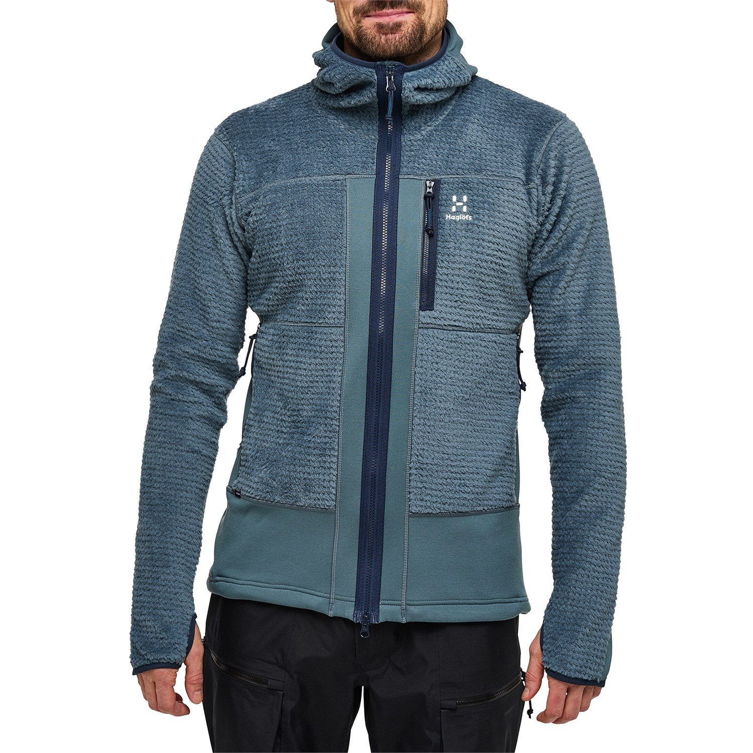 Haglöfs Vassi Midweight Hoodie, Steel Blue