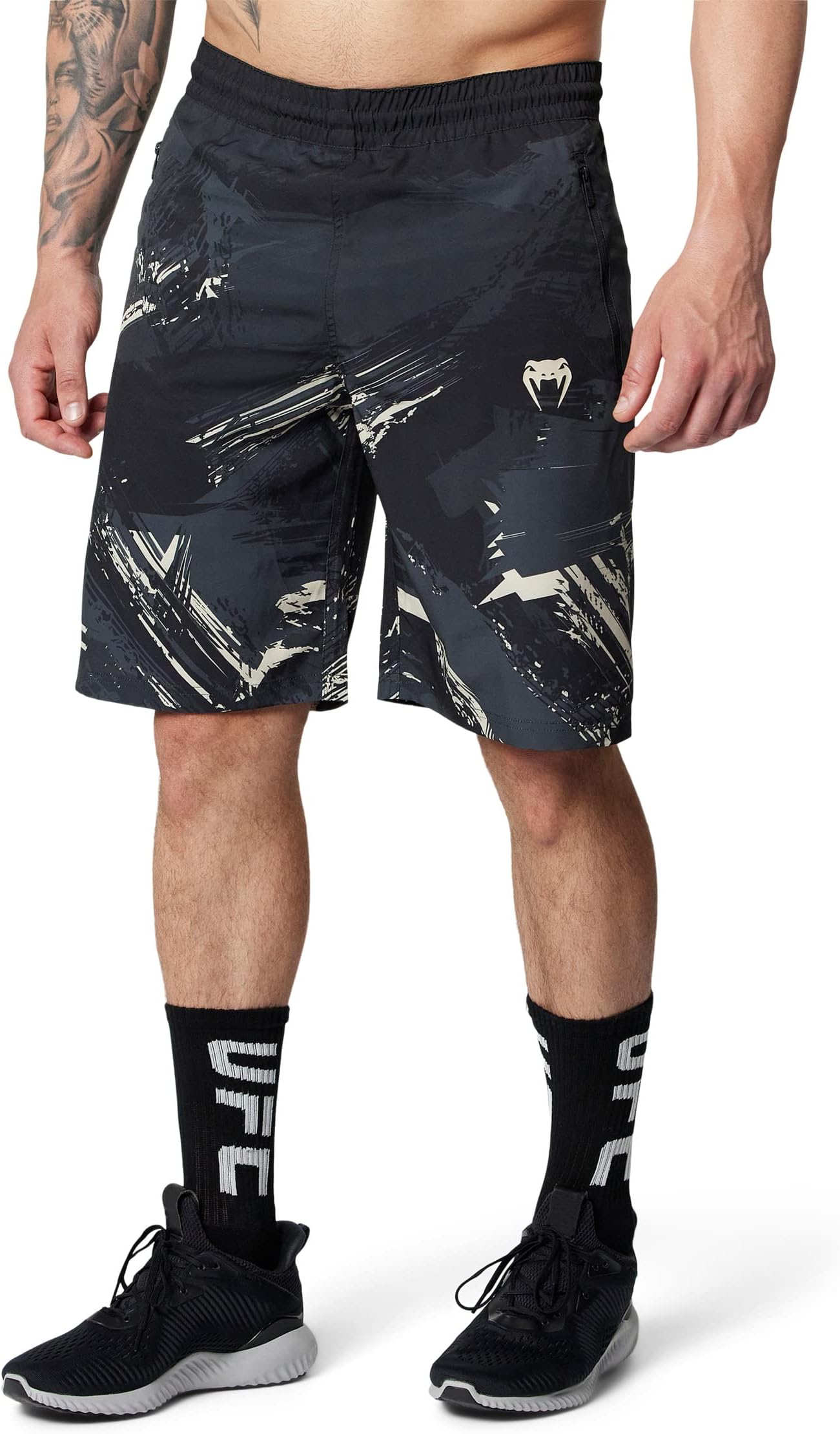 UFC Venum Authentic Fight Week 2.0 Training Shorts, Black/Sand