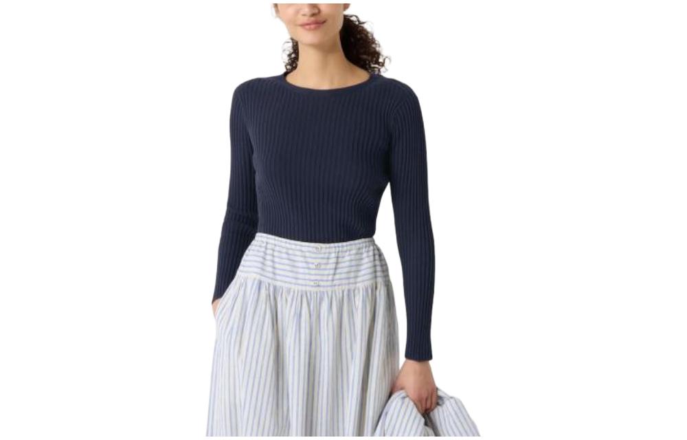 X Ines De La Fressange Knitwear Women's Dark Blue Uniqlo