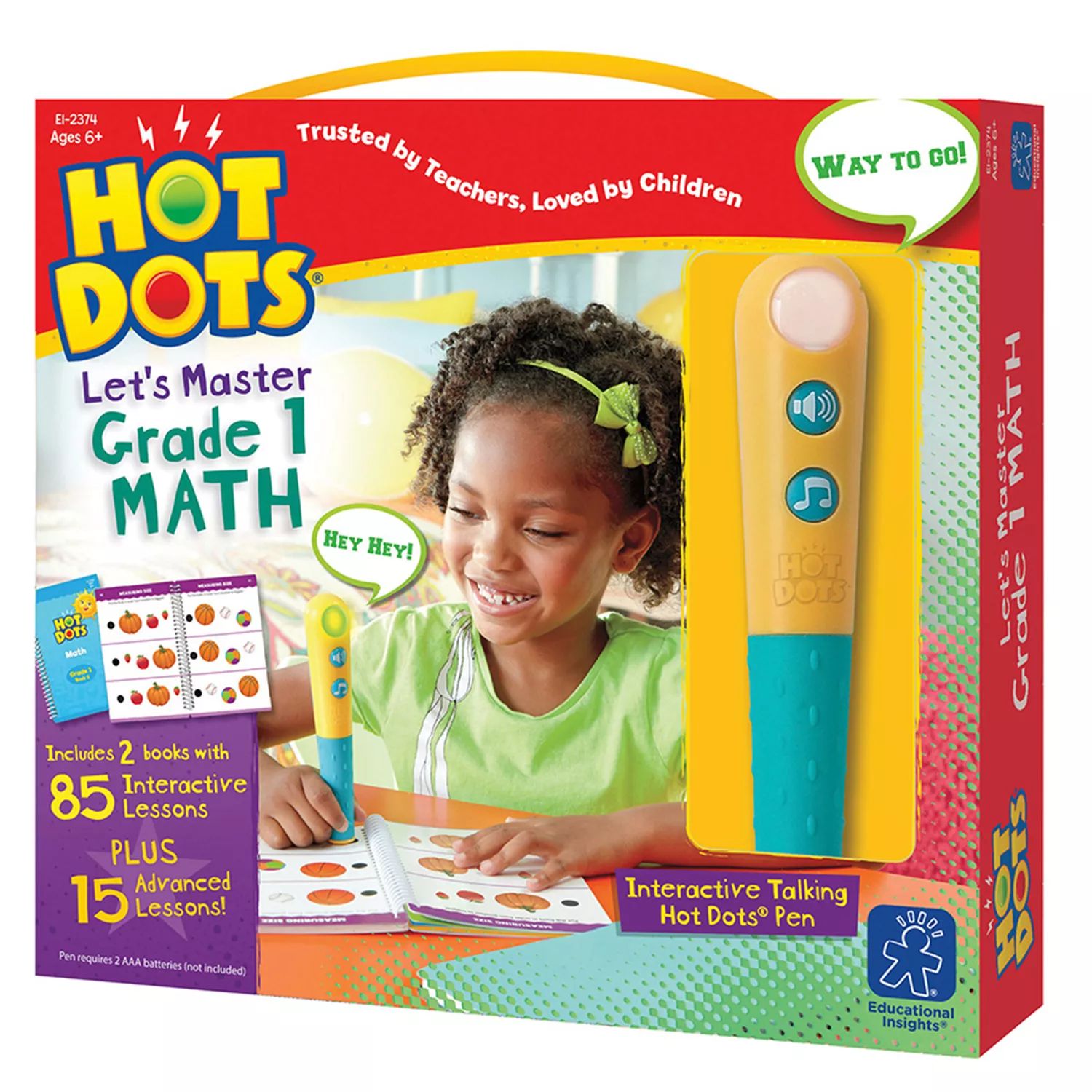 Educational Ideas Hot Dots Let's Master 1st Grade Math Book Set Educational Insights