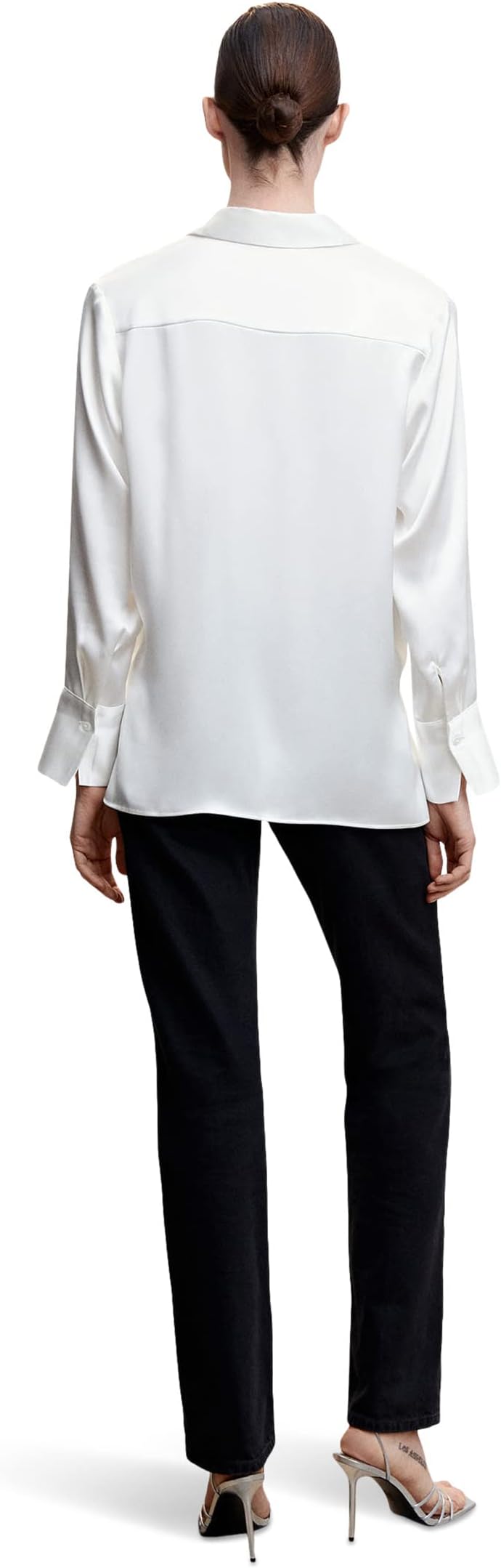 Shirt Blanca MANGO, color Off-White