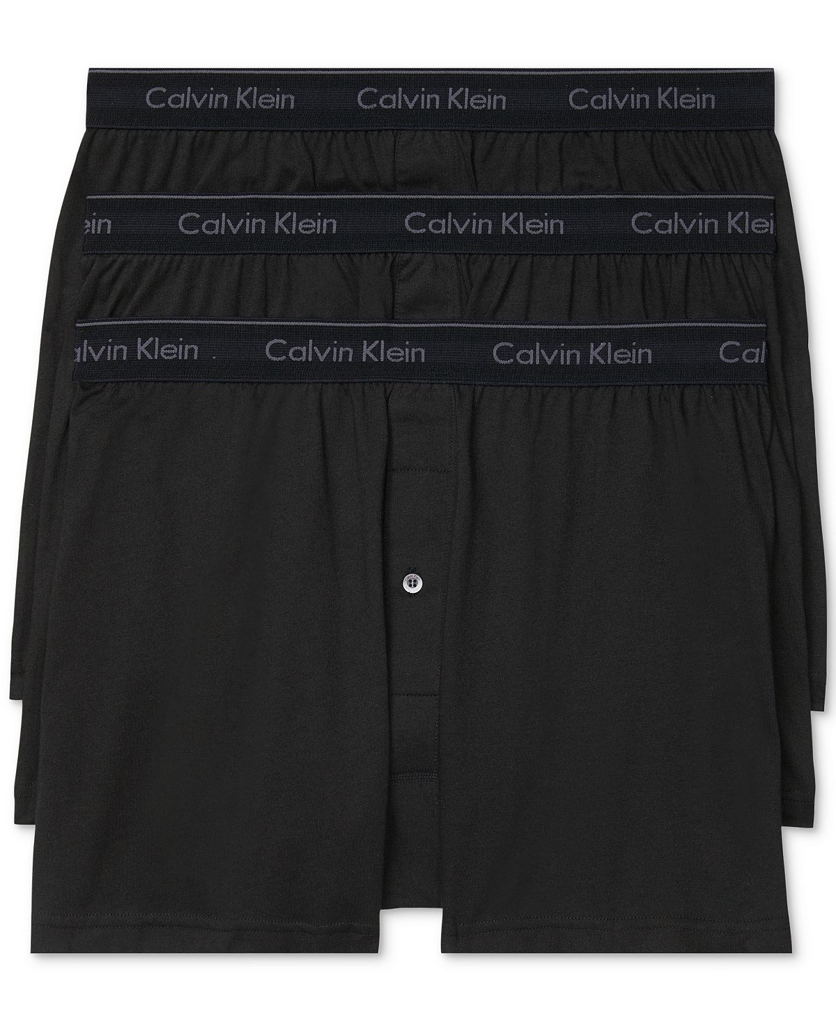 Men's Classic Knit Cotton Boxers Three-Pack Calvin Klein Underwear