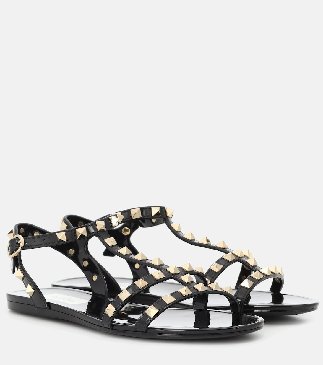 Valentino Garavani Rockstud Valentino Garavani jelly sandals, black