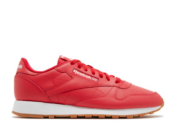 حذاء رياضي Reebok CLASSIC LEATHER 'VECTOR RED GUM' باللون الأحمر