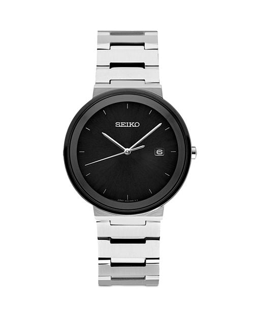 Modern Seiko Essentials 40.6mm Seiko Watch Black