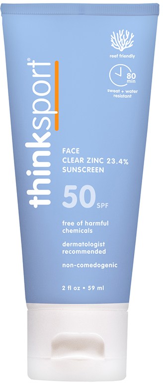 Thinksport Zinc Clear Face Sunscreen SPF 50