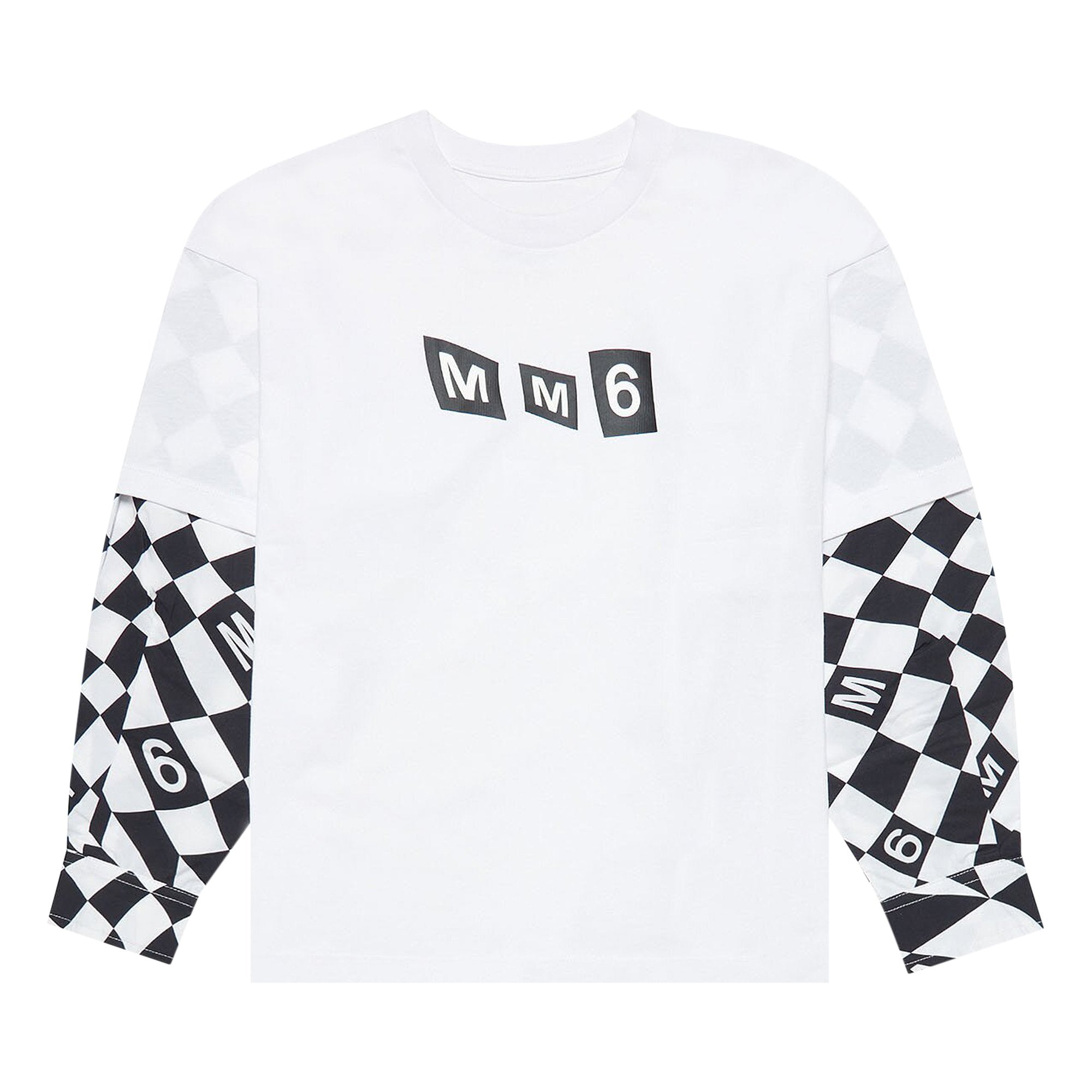 Children's T-shirt with long sleeves MM6 Maison Margiela, color White