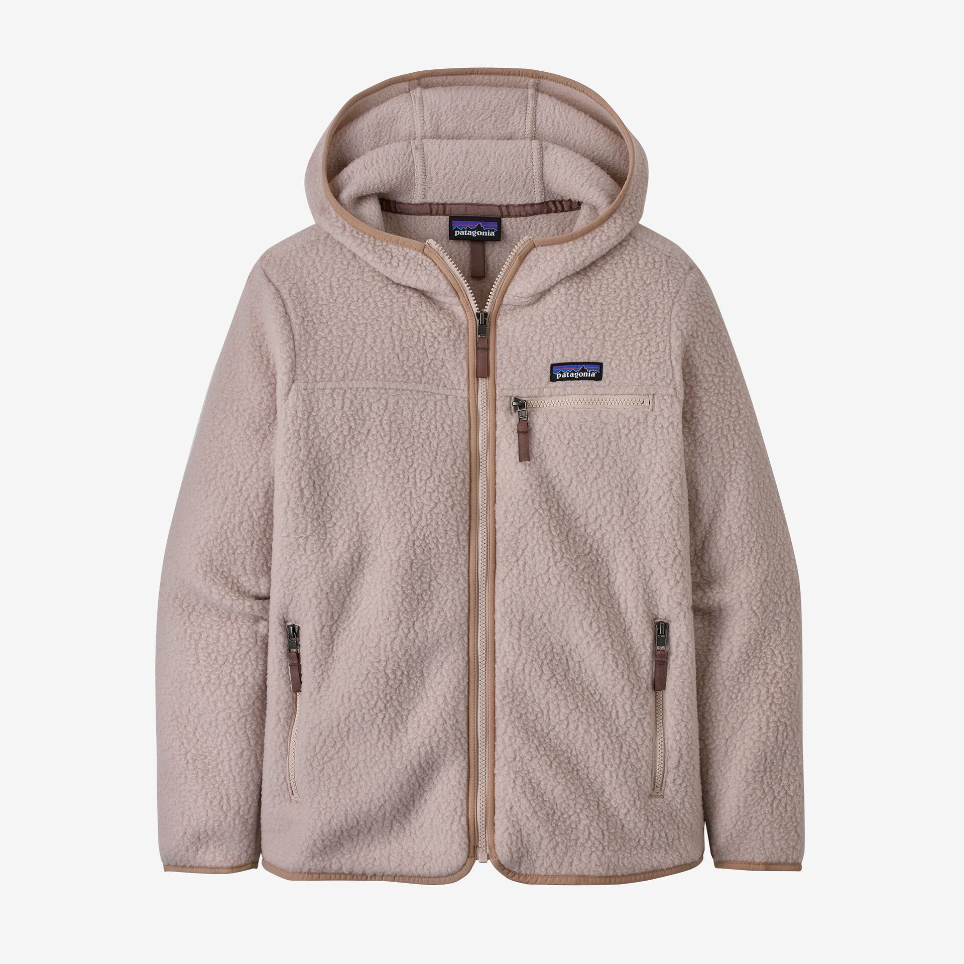 سويت شيرت نسائي من Patagonia Retro Shroom Fleece باللون البني الفاتح