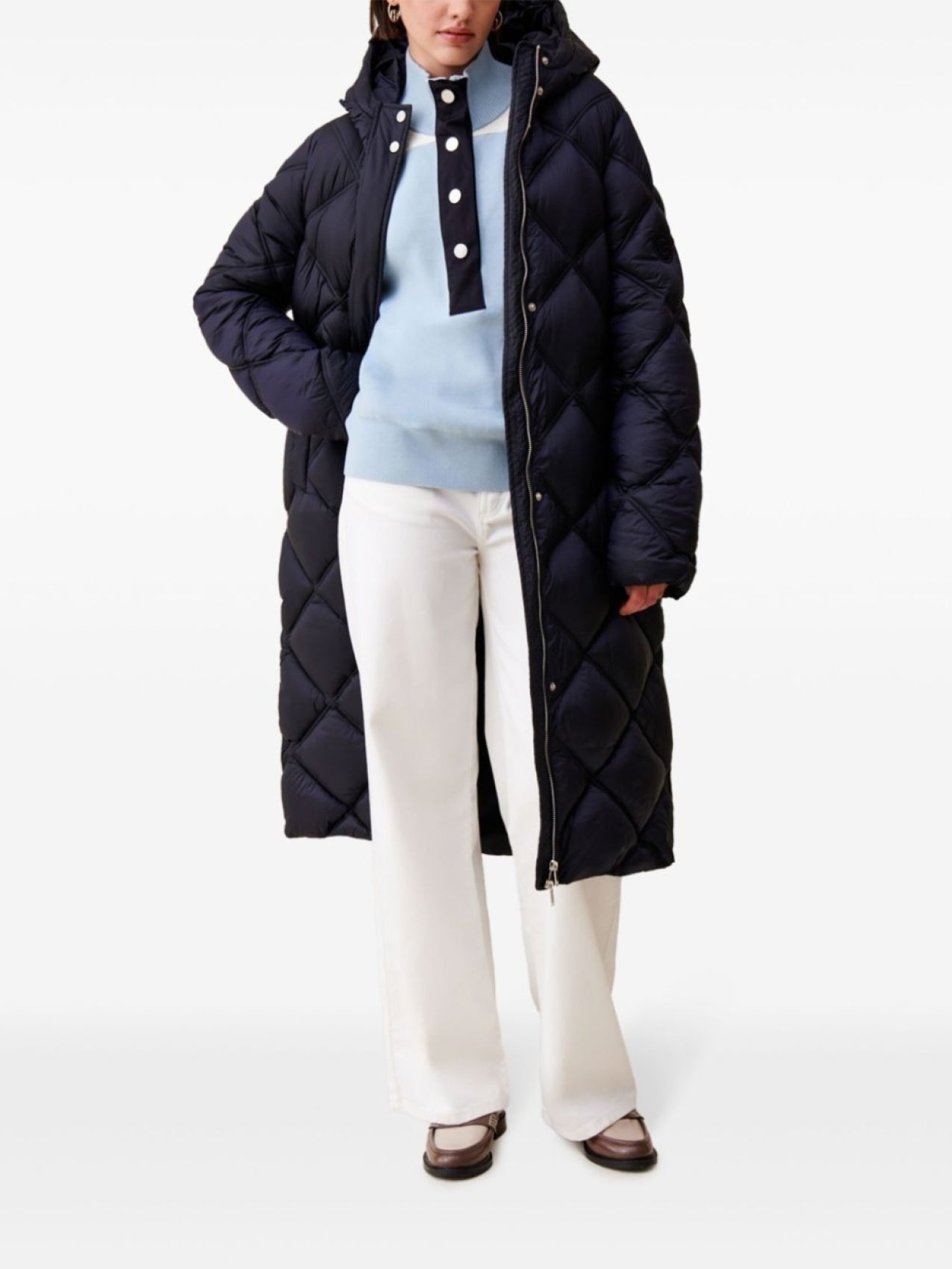 Claudie Pierlot Quilted Coat, Blue