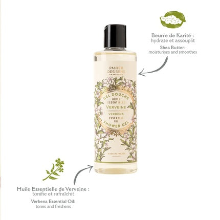 Shower gel “Verbena”, made in France, 250 ml., Panier Des Sens