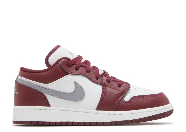 حذاء رياضي AIR JORDAN 1 LOW GS 'CHERRYWOOD RED'، أحمر