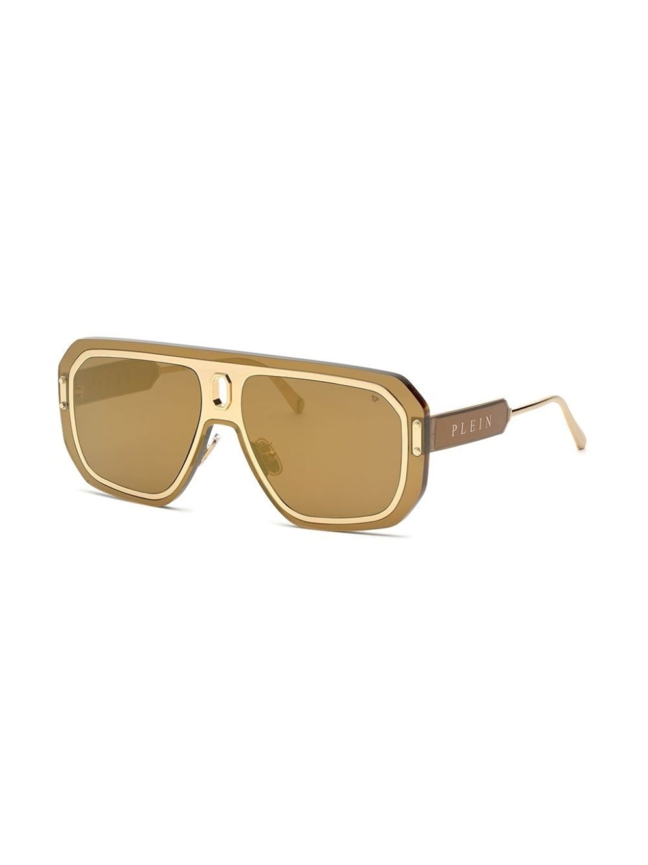 Philipp Plein Sunglasses Mask, Gold