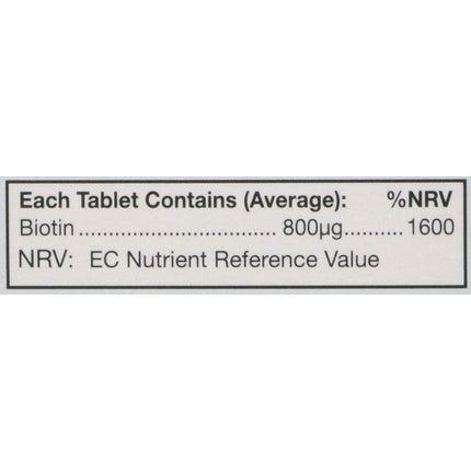 Biotin 800G 30 tablets, Healthaid