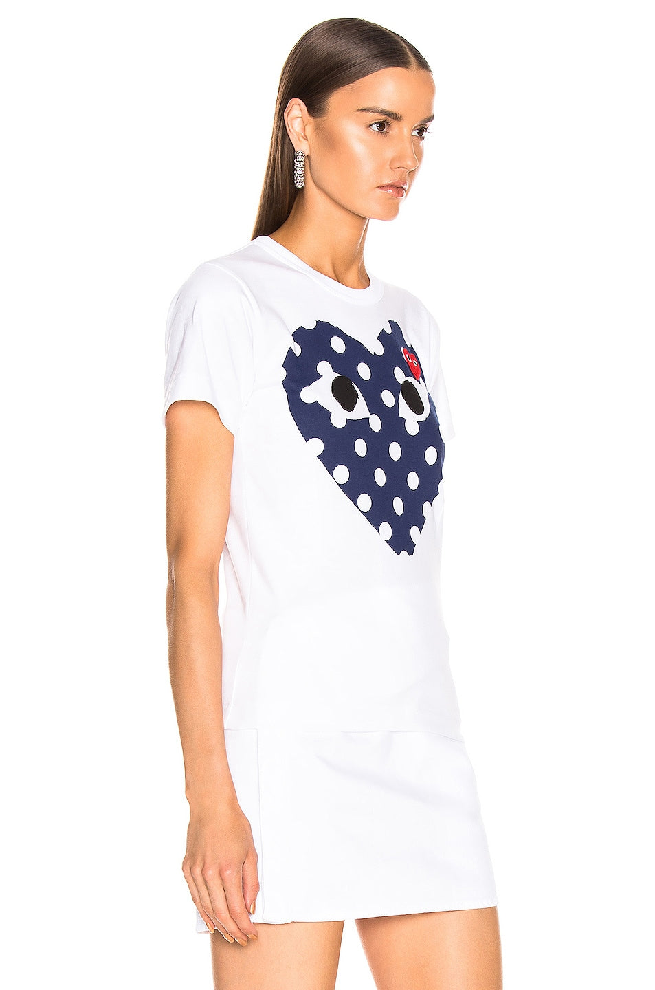 Comme des Garçons Logo Emblem T-shirt, white