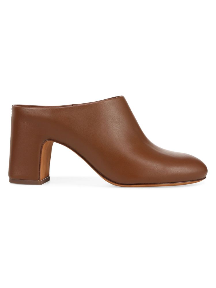 Vince Tala Block Heel Mules, Brown