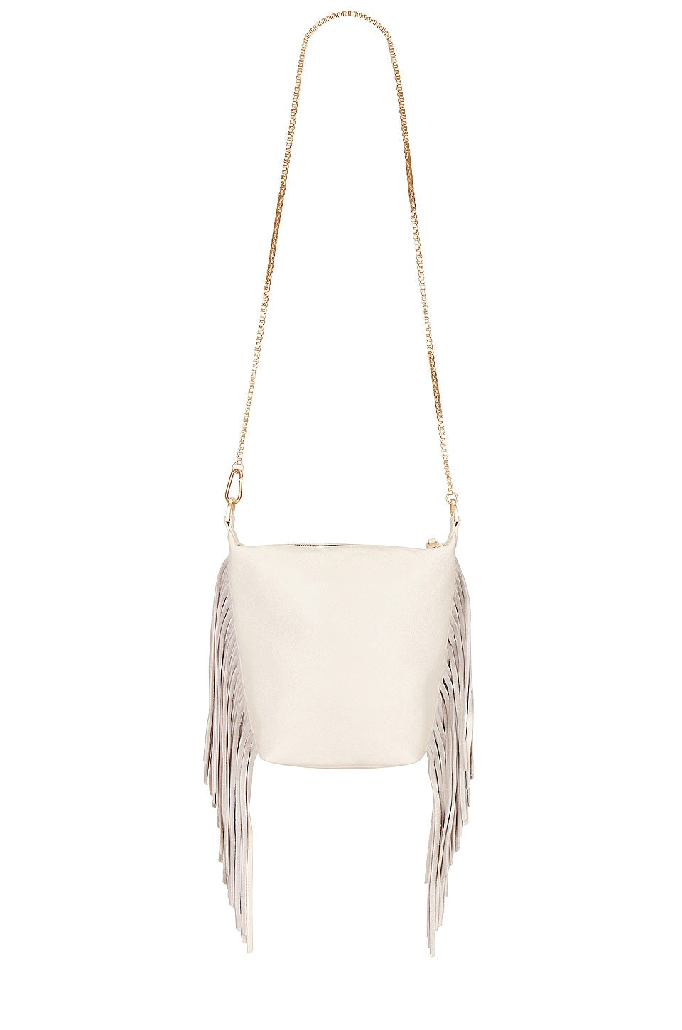 حقيبة كروس بودي Evaline Fringe من ALLSAINTS، باللون الأبيض