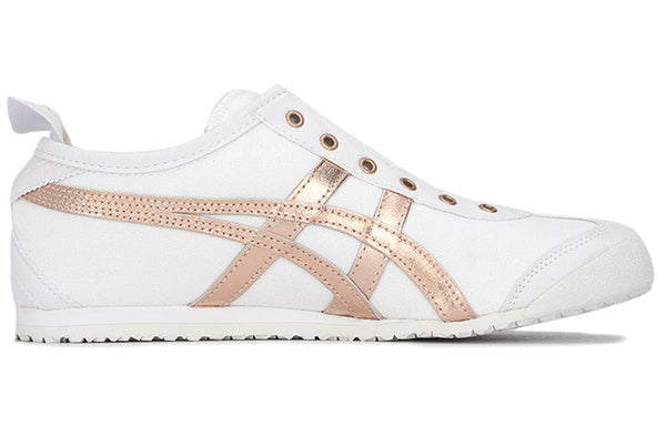 حذاء رياضي Onitsuka Tiger MEXICO 66 SLIP-ON 'White Pink'، باللون الأبيض