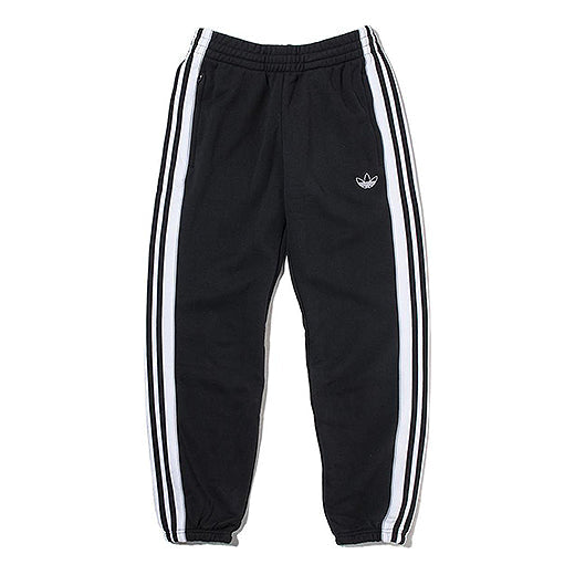 adidas originals 3-Stripe Panel Sweatpants logo, black