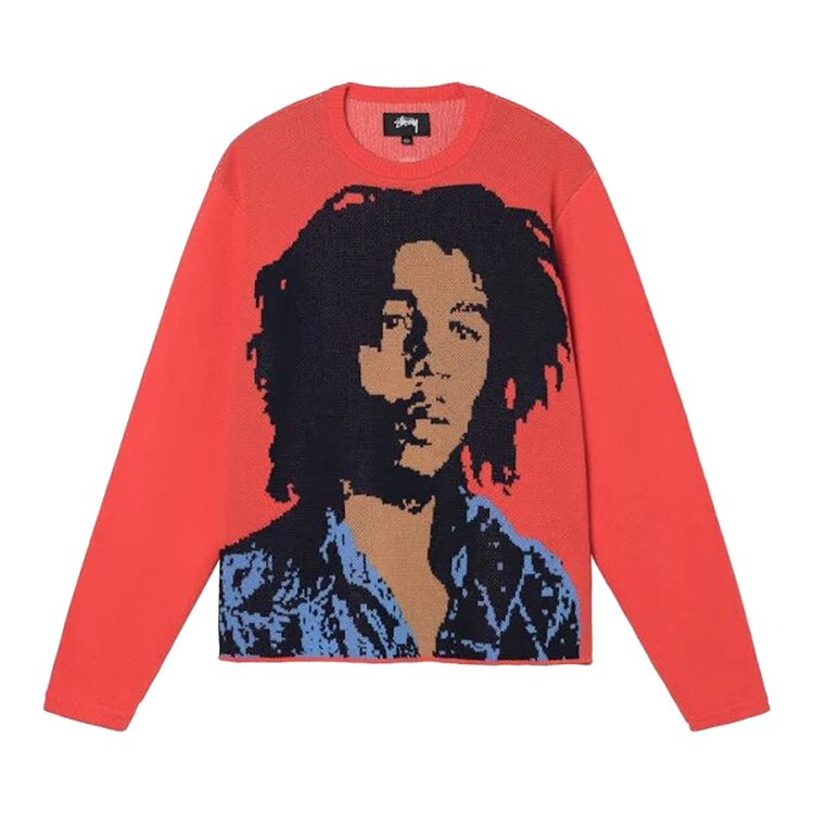 Stussy Bob Marley 'Red' Sweater, red