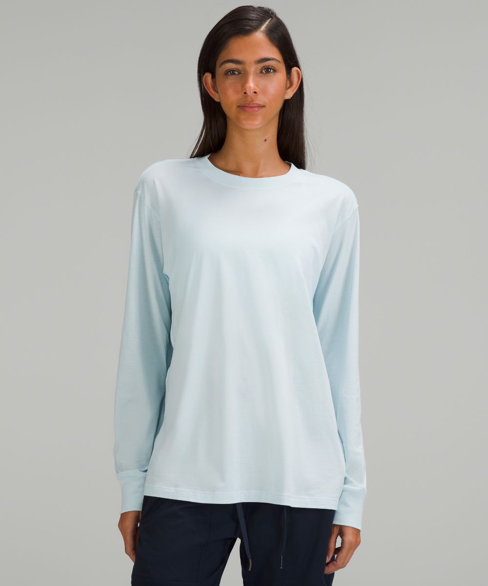 Lululemon All Yours Long Sleeve Shirt, Blue