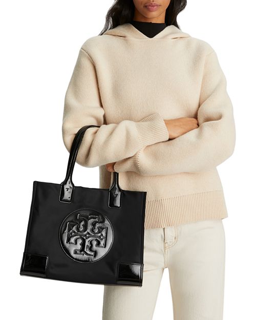 Ella Tory Burch Mini Nylon Tote in Black