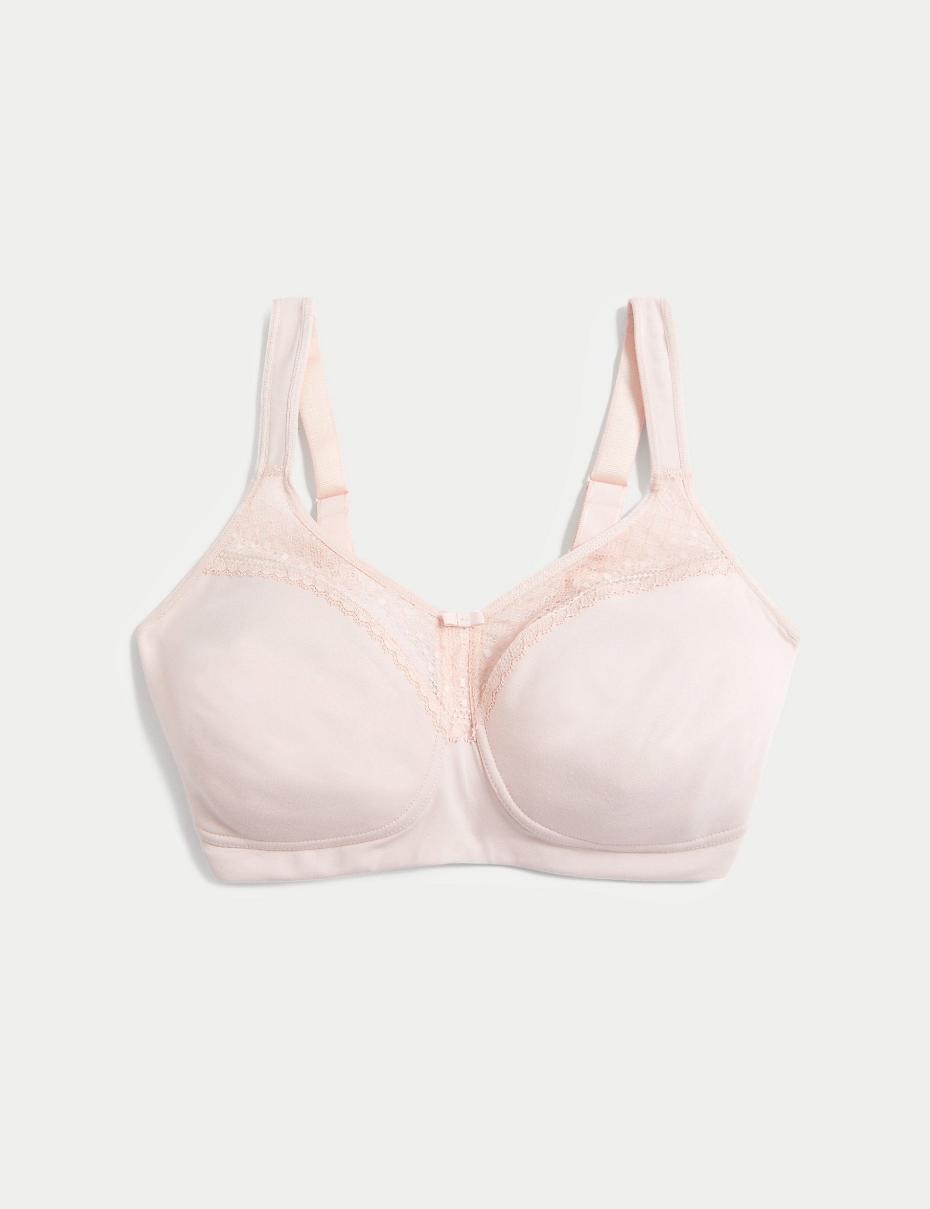 B-H Marks & Spencer Cotton Lace Blend Full Support Wire Free Bra