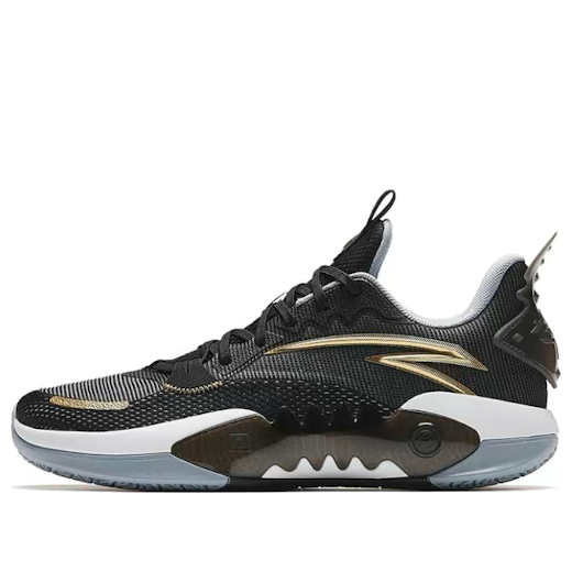 حذاء رياضي ANTA Shock Wave 5 Team 'Black Golden' باللون الأسود