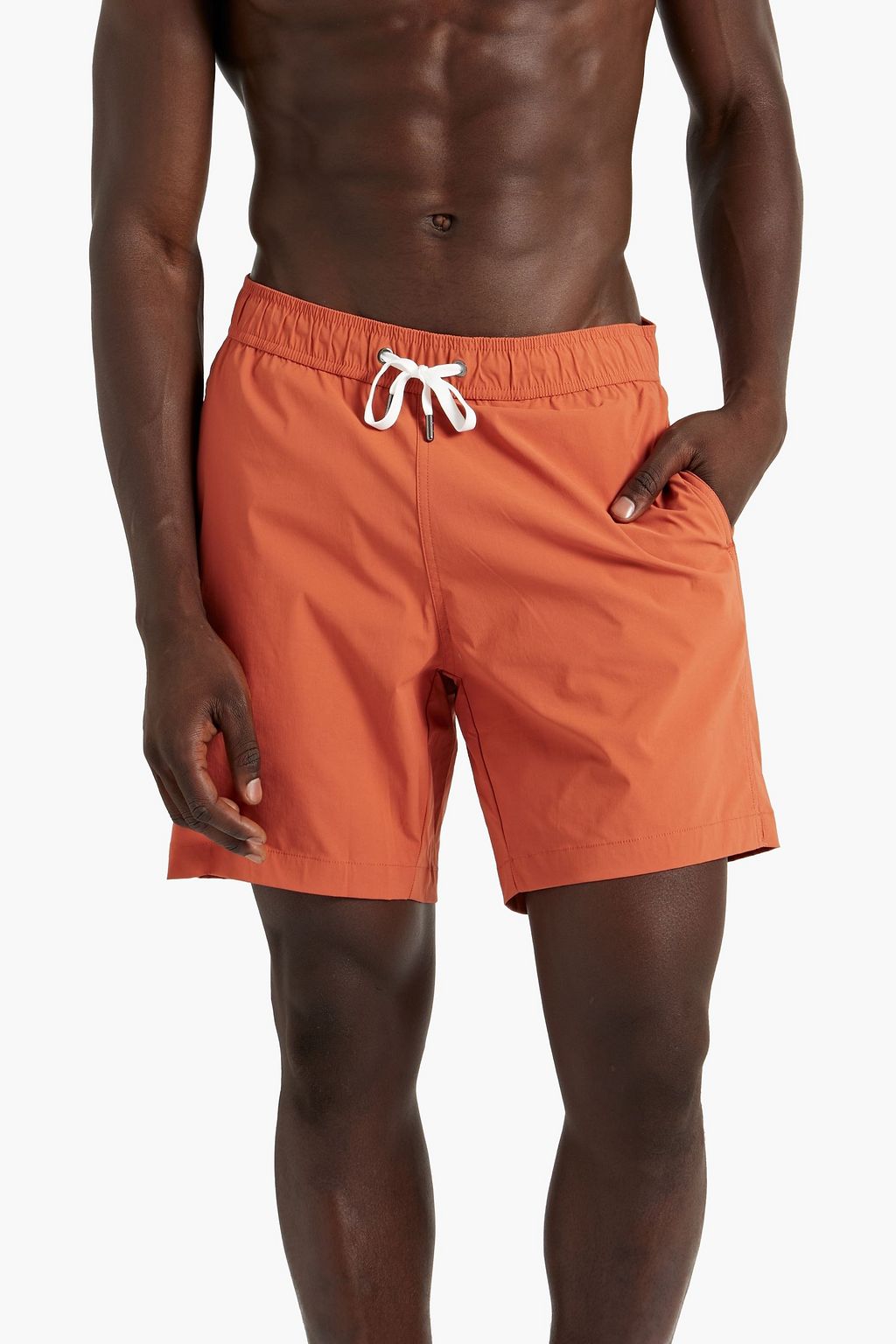 Charles ONIA mid-length swim shorts, orange