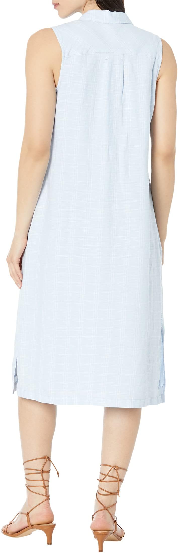 Ventana Tommy Bahama Check Shirt Dress, Light Sky