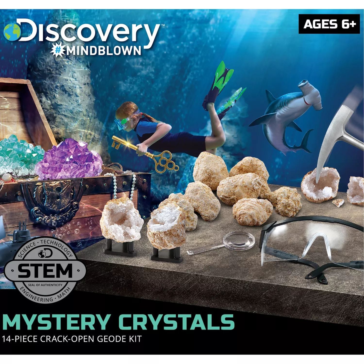 Discovery Geode Crystal Digging Kit #Mindblown Discovery Mindblown