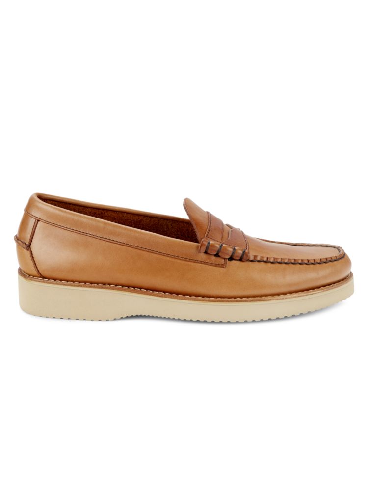 Clayton Gleather penny loafers. Bass, color Tan