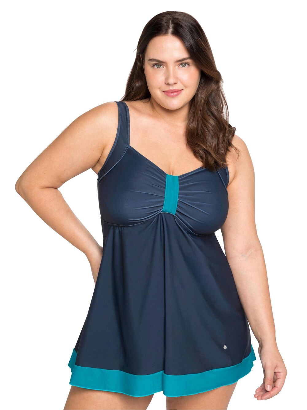 Sheego bralette swimsuit, night blue