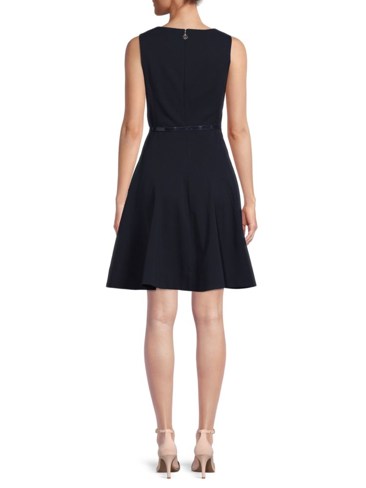 Tommy Hilfiger Solid Flare Dress in Samba