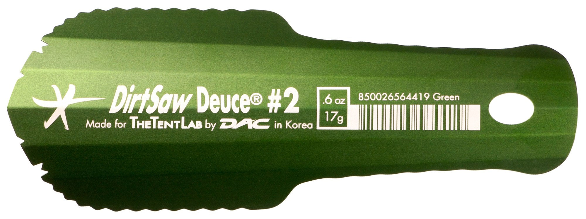 Trowel DirtSaw Deuce #2 TheTentLab, green