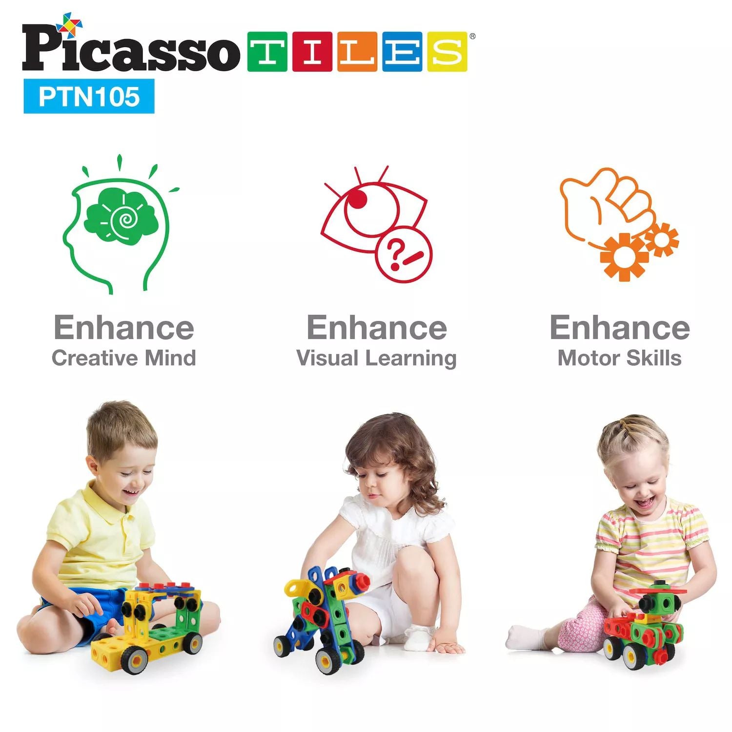 PICASSOTILES Picassotiles 105-piece construction set