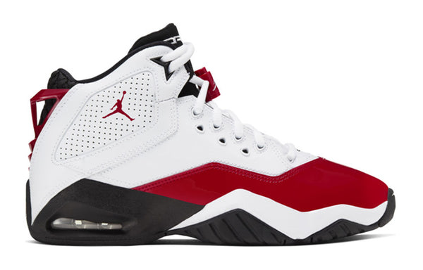 حذاء رياضي (GS) Air Jordan B'Loyal 'White Gym Red'، أبيض