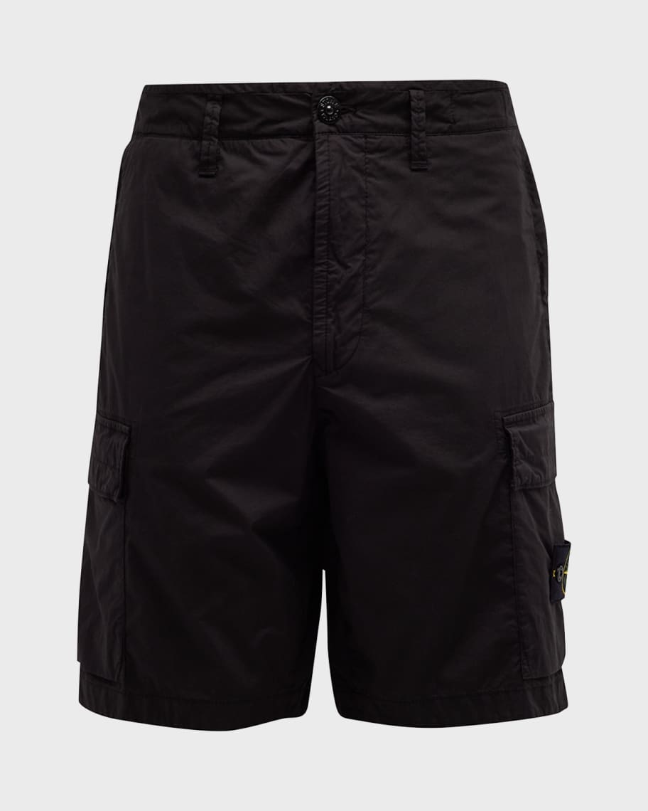 Stone Island Men's Stretch Cotton Cargo Shorts