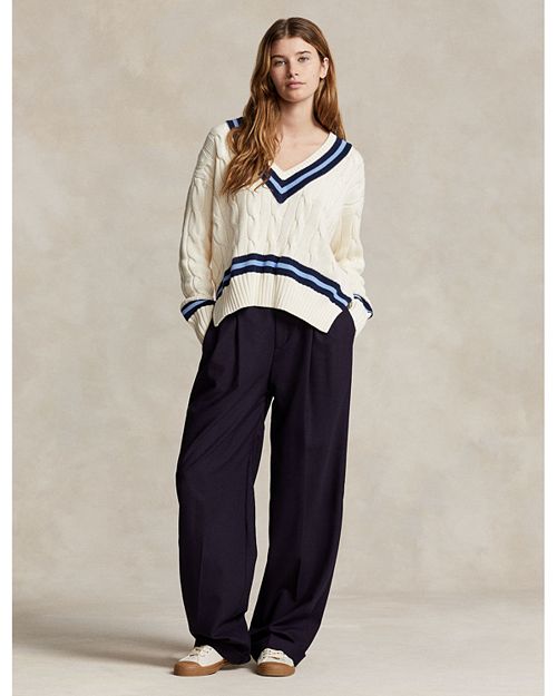 Ralph Lauren Cotton Cable Sweater - White