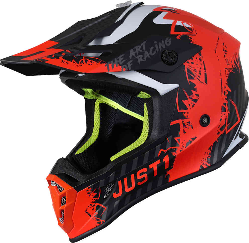 J38 Mask Motocross Helmet Just1, orange/black