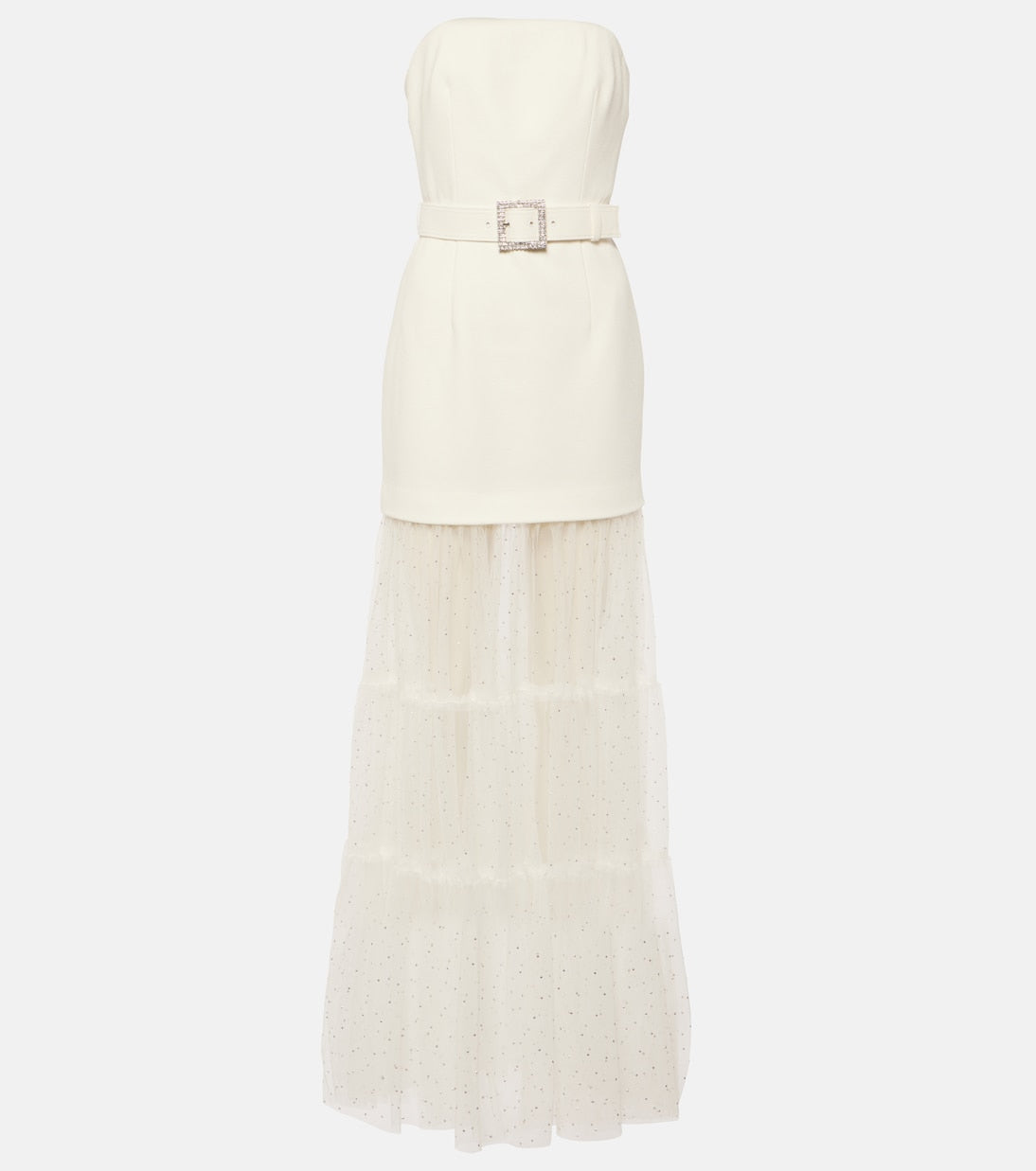 Rebecca Vallance Tulle and Crepe Mirabella Wedding Dress, White