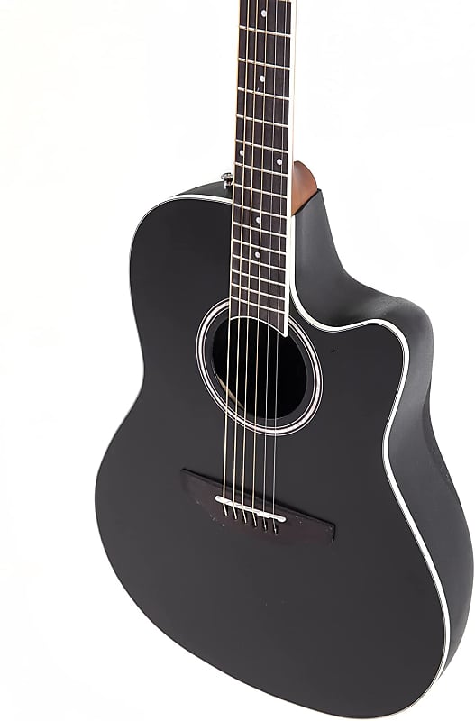 Ovation Applause Mid-depth Acoustic-Electric Guitar - Satin Black