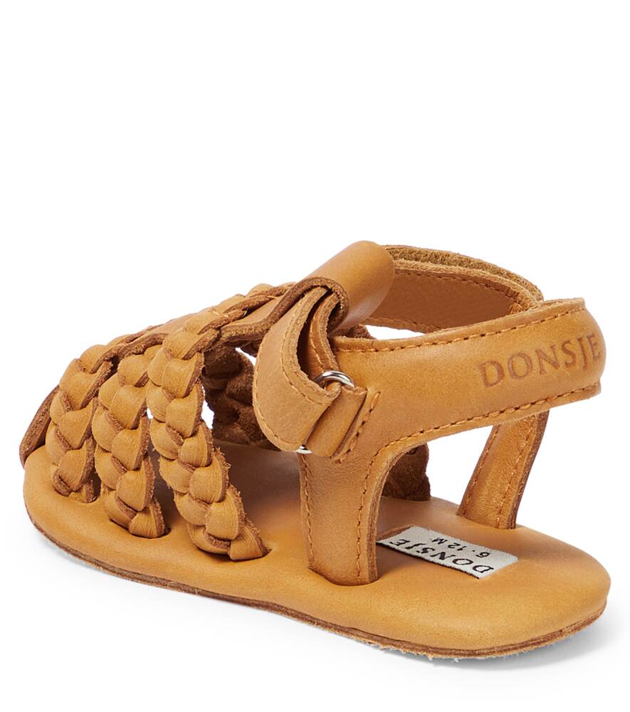 Baby Pam Donsje leather sandals, brown